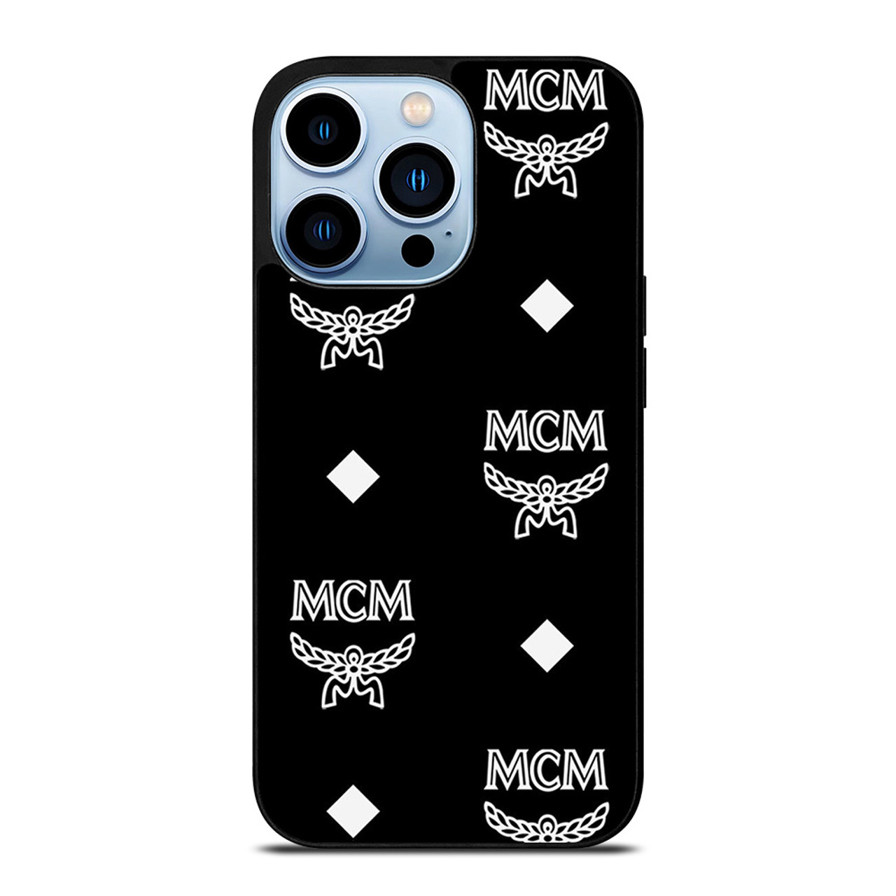 MCM WORLDWIDE LOGO BLACK iPhone 13 Pro Max Case Cover